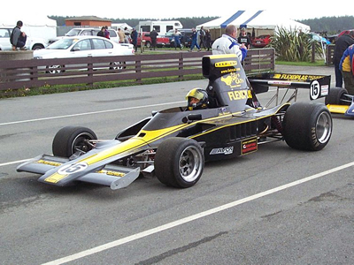 Stan Redmond's Lola T332 at  the Classic Speed Fest at Teretonga Raceway on 12/13 Feb 2005. Copyright Kevin Thomson 2005. Used with permission.