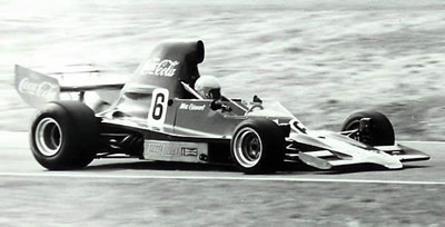 Max Stewart in T400 HU2 at Teretonga 1975. Copyright Kevin Thomson 2005. Used with permission.