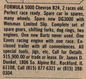 Source: Autoweek 6 Jul 1974