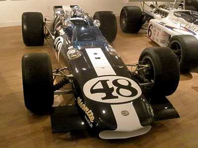 AAR's 1968 Eagle in Dan Gurney's livery, seen here in the AAR museum. Copyright Ian Blackwell 2018. Used with permission.