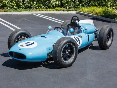 The "ex-Bernard Collomb" Cooper T53 as auctioned by Bonhams at Quail Lodge in 2019. Copyright Bonhams 2019. Used with permission.