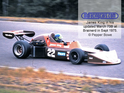 James King in his updated March 73B at Brainerd in September 1975. Copyright Pepper Bowe 2020. Used with permission.