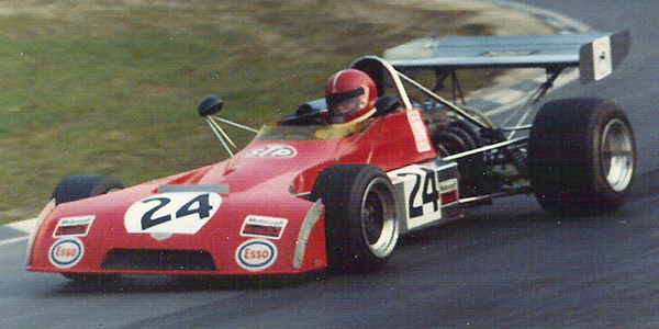 John Lepp in his Chevron B25 at Brands Hatch in March 1973. Copyright Richard Bunyan 2007. Used with permission.