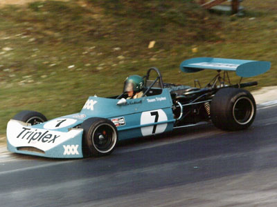 Colin Vandervell in his March 73B at Brands Hatch in March 1973. Copyright Richard Bunyan 2007. Used with permission.