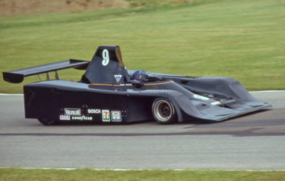 John Kalagian in his Frissbee at Mid-Ohio in 1982. Copyright Terry Capps 2014. Used with permission.