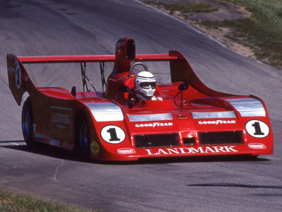 Jeff Wood in the Landmark-sponsored Carl Haas Racing Lola T530 at Mid-Ohio in 1981. Copyright Terry Capps 2014. Used with permission.