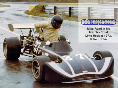 Mike Rand in his March 73B at Lime Rock in 1973. Copyright Ron Cohn 2020. Used with permission.