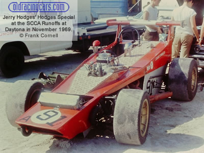 Jerry Hodges' front-engined Formula A Hodges Special at the SCCA Runoffs at Daytona in November 1969. Copyright Frank Cornell 2019. Used with permission.