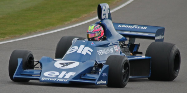 Stuart Hall in the ROFGO Collection's restored Tyrrell 007 at the Goodwood Members Meeting in 2015. Copyright Ben Cowdrey 2015. Used with permission. Stuart Hall in the ROFGO Collection's restored Tyrrell 007 at the Goodwood Members Meeting in 2015. Copyright Ben Cowdrey 2015. Used with permission.