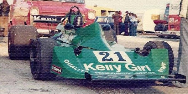 Brian McGuire's Williams FW04, pictured here at its Shellsport Group 8 win at Thruxton in September 1976. Copyright Ben Cowdrey 2017. Used with permission.