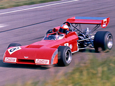 John Watson in the brand new works F2 Chevron B20 during practice at Oulton Park on 15 September 1972. Copyright Alan Cox 2016. Used with permission.
