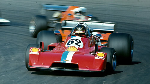 Bruce Allison at Mallory Park in 1977 in the F5000 Chevron B37, the only Formula 5000 car that raced in the UK, US and Australian series. Copyright Alan Cox 2007. Used with permission. Bruce Allison at Mallory Park in 1977 in the F5000 Chevron B37, the only Formula 5000 car that raced in the UK, US and Australian series. Copyright Alan Cox 2007. Used with permission.
