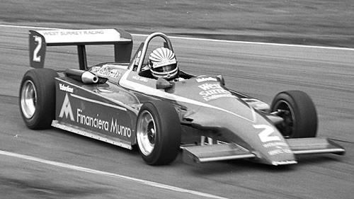 Enrique Mansilla at Old Hall in the West Surrey Ralt RT3/82.  Copyright Alan Cox 2009.  Used with permission.