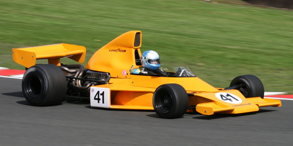 Abba Kogan racing the restored McLaren M25 in Formula 5000 specification at Oulton Park in August 2008. Copyright Richard Crawford 2017. Used with permission.