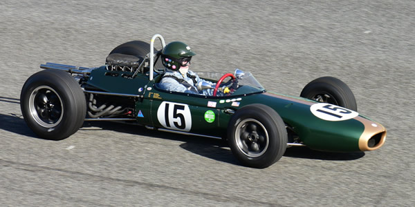James King in his restored Brabham BT7 at the Autódromo do Estoril in October 2017. Licenced by Flickr user '_morgado' under Creative Commons licence Attribution 2.0 Generic (CC BY 2.0). Original image has been cropped.