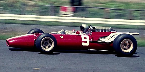 Lorenzo Bandini in his Ferrari 312 during practice for the 1966 German GP. Licenced by Lothar Spurzem under Creative Commons licence Attribution-ShareAlike 2.0 Germany. Original image has been cropped.