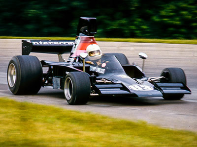 Danny Ongais in the Interscope Lola T332C at Mid-Ohio in 1976. Copyright Richard Deming 2016. Used with permission.