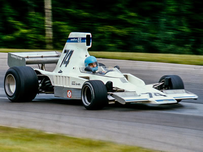 Richard Shirey in the Bob Smith-run Lola T332C at Mid-Ohio in 1976. Copyright Richard Deming 2016. Used with permission.