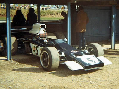 Jock Russell's Lotus 70 at Mallory Park in 1972. Copyright Stuart Dent 2006. Used with permission.