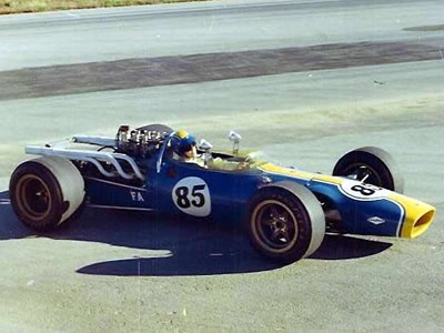 Lotus 38/8 as as raced by Frank Eggers in 1968. Copyright Frank Eggers 2009. Used with permission.