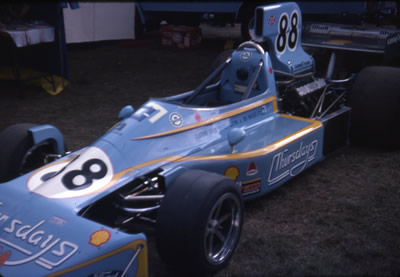 The immaculate Thursdays March 75A at Brands Hatch in 1975. Copyright Dr Brian S Ellis 2008. Used with permission.