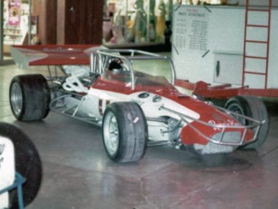 Marv Carman's supermodified Eagle on show around 1973. Copyright Jerry Entin 2009. Used with permission.