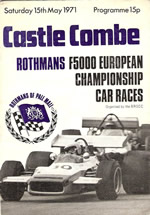 Castle Combe 15 May 1971 rogram cover