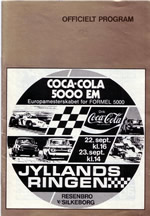 Jyllandsringen program cover Sep 1973.
