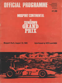 Mosport 1969 program Cover