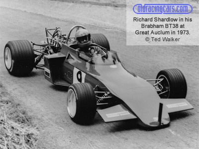 Richard Shardlow in his Brabham BT38 at Great Auclum in 1973. Copyright Ted Walker 2019. Used with permission.
