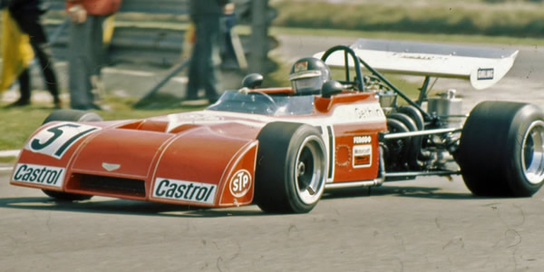 Peter Gethin in the works Chevron B20 at Thruxton in April 1972. Copyright Ted Walker 2014. Used with permission.