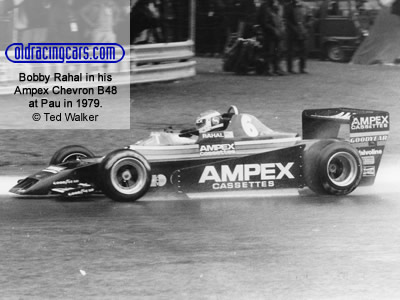 Bobby Rahal in his Ampex Chevron B48 at the Pau GP in June 1979. Copyright Ted Walker 2020. Used with permission.