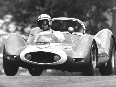 Roger Penske in the Mecom-owned Zerex Special at Brands Hatch in August 1963. Copyright Ted Walker 2005. Used with permission.