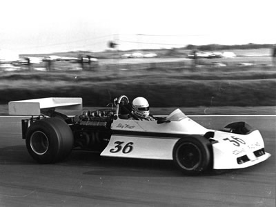 Boy Hayje in the converted ex-F1 ex-Hesketh Ford GA-powered March 721G at Snetterton in 1975.  Copyright Ted Walker 2001.  Used with permission.