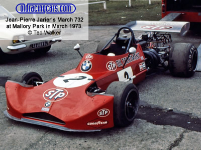 Jean-Pierre Jarier's March 732 at Mallory Park in March 1973. Copyright Ted Walker 2012. Used with permission.