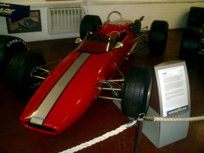 Chassis '200-17' in the Donington Museum in 2009. Copyright Tony Gallagher 2009. Used with permission.