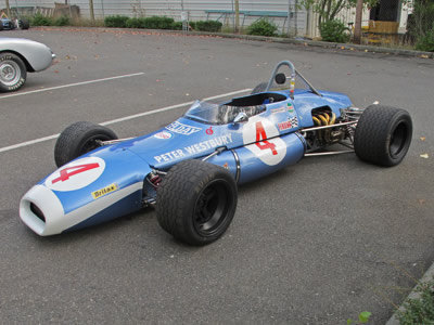 Tom Lee's Brabham BT30 in October 2014. Copyright Jeremy Hall 2015. Used with permission.