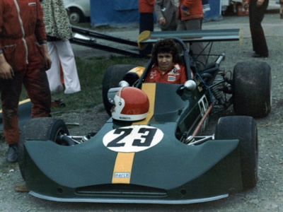 Val Musetti in his March 73B at Mallory Park in June 1974. Copyright Rich Harman 2009. Used with permission.