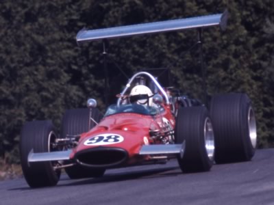 George Eaton in his McLaren M10A at Mosport Park in 1969. Copyright Thomas Horat 2011. Used with permission.