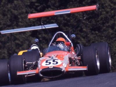 Roger McCaig's well-taped McLaren M10A at Mosport Park in 1969. Copyright Thomas Horat 2011. Used with permission.