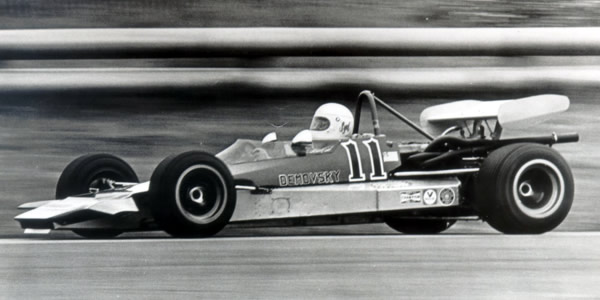 Syd Demovsky in his Lola T240 at Laguna Seca in 1972. Copyright Gus Hutchison 2006. Used with permission.