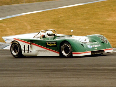 Fred Laufer's Chevron B19 at Donington Park in September 1999. Copyright Jeremy Jackson 2009. Used with permission.
