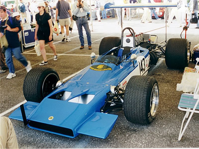 Richard Drewett's Lotus 70 at Goodwood in 1999. Copyright Jeremy Jackson 2003. Used with permission.