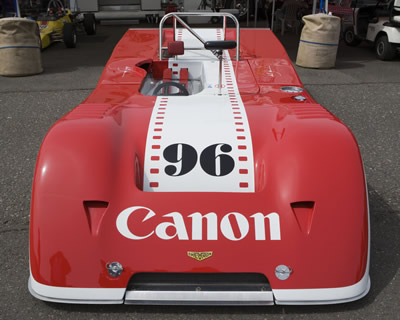 Miles Jackson's Chevron B19 restored to Canon livery in 2009. Copyright Miles Jackson 2009. Used with permission.