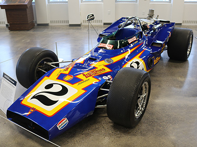 The ex-Al Unser 1970 Colt in the Indianapolis Motor Speedway Museum. Copyright Gerald Johnson 2020. Used with permission.