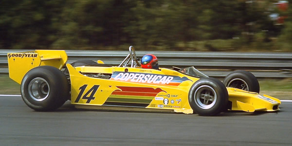 Emerson Fittipaldi in the Fittipaldi F5A at the 1979 Belgian Grand Prix. Copyright Martin Lee 2017. Used with permission.