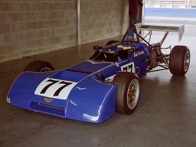 Nick Crossley's Chevron B20 in the pits at Silverstone for the HSCC meeting in August 1995. Copyright Keith Lewcock 2016. Used with permission.