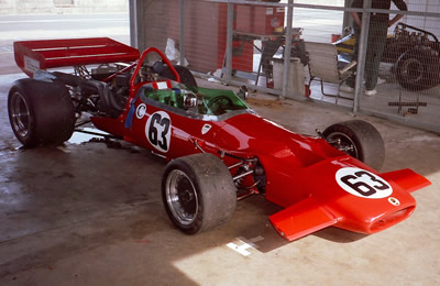 Rick Hall's ex-David Prophet F5000 McLaren M10B at HSCC Silverstone in September 1989. Copyright Keith Lewcock 2017. Used with permission.