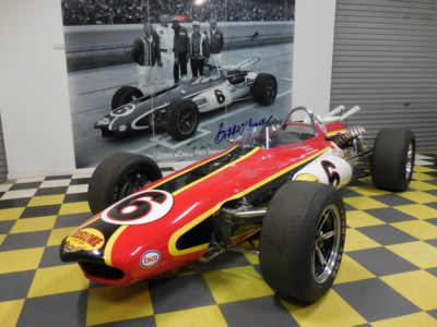 Aaron Lewis's ex-Bobby Unser 1967 Eagle following restoration. Copyright Aaron Lewis 2014. Used with permission.