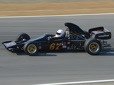 David Arrowsmith in his restored Lotus 70B at Monterey in August 2015. Copyright Randy Lloyd 2017. Used with permission.